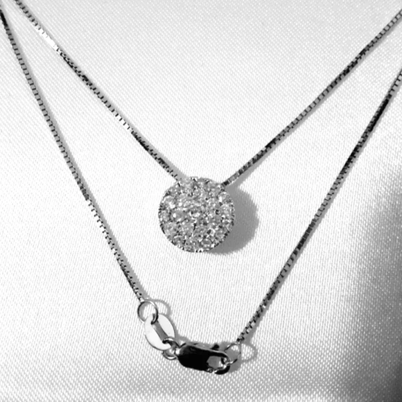 ALL 14k 1ct Diamond Necklace.firm - Picture 3 of 3